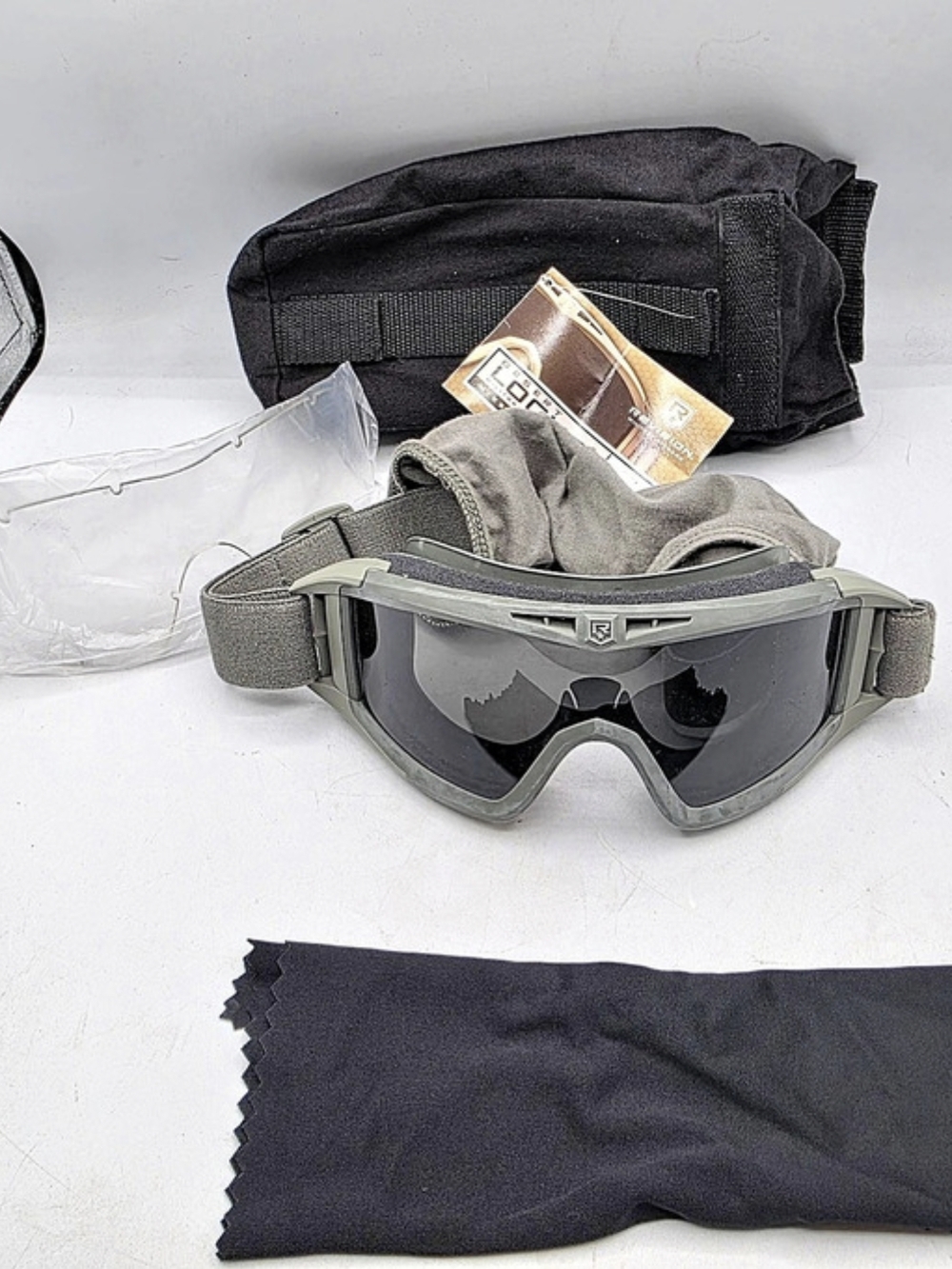 Revision Military Desert Locust Tactical Goggles Gray & Black NWT